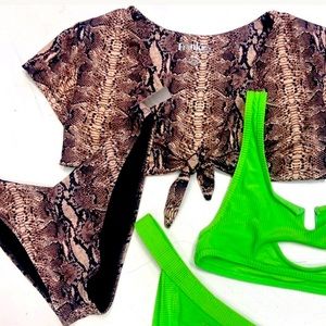 Snakeskin Bikini by Frankies Bikinis
